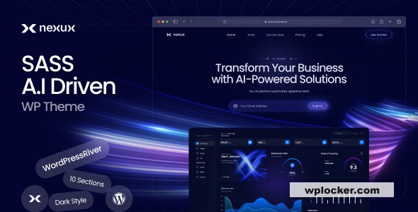 Nexux v1.0.3 – AI Saas Landing Page WordPress Theme