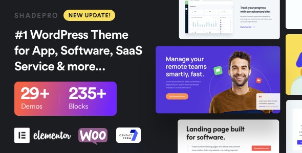 ShadePro v3.4.8 – Startup & SaaS WordPress Theme