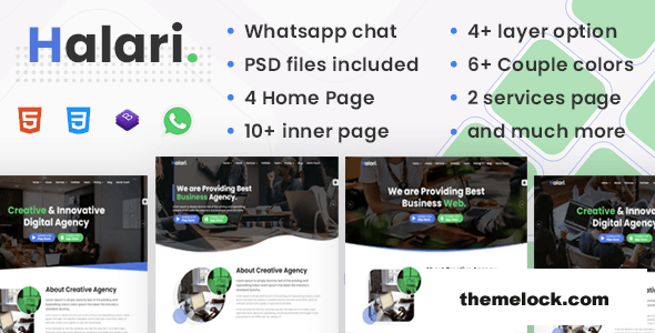 Halari – Agency Template