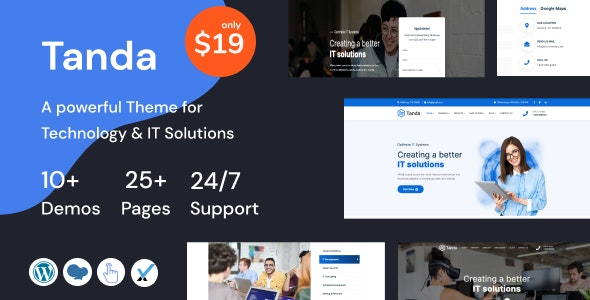Tanda v1.8 – Technology and IT Solutions WordPress Theme