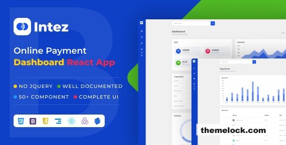 Intez – Payment Dashboard React +Nextjs App