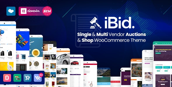 iBid v3.5.8 – Multi Vendor Auctions WooCommerce Theme
