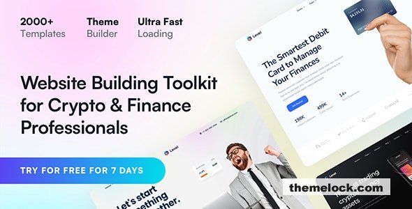 Level v2.0.1 – Financial Technology & Crypto WordPress Theme