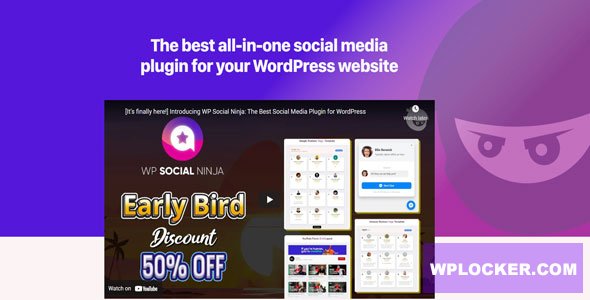 WP Social Ninja Pro v3.12.1 – WordPress Plugin