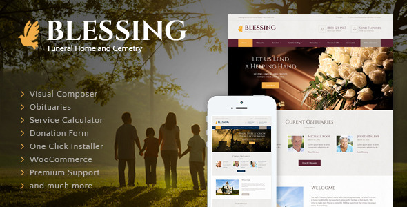 Blessing v3.2.9 – Funeral Home WordPress Theme