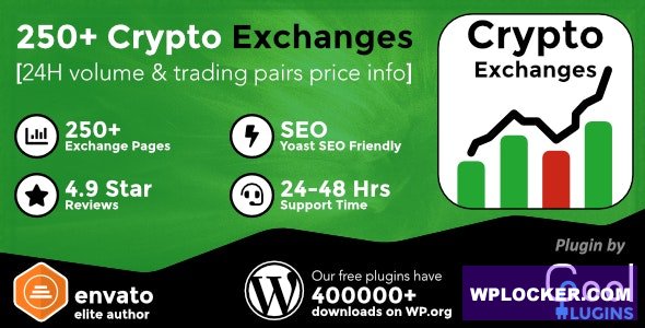 Cryptocurrency Exchanges List Pro v2.8.3 – WordPress Plugin