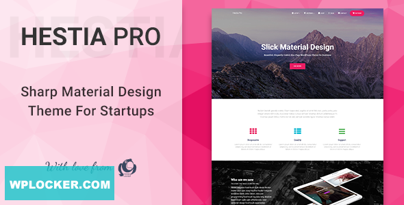 Hestia Pro v3.1.1 – Sharp Material Design Theme For Startups  nulled