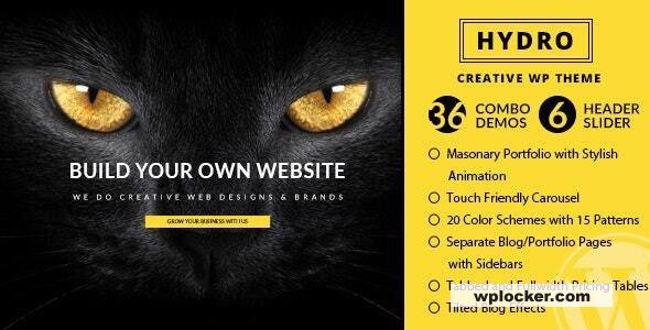 HYDRO v2.8 – One Page Portfolio WordPress Theme