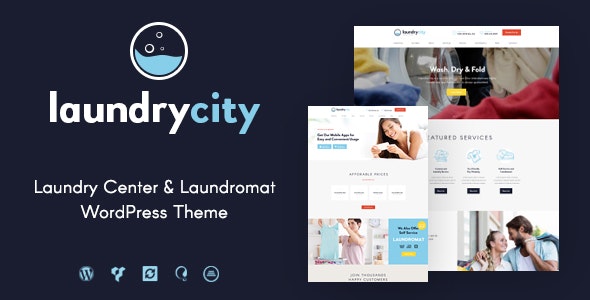 Laundry City v1.2.13 – Dry Cleaning & Washing Services WordPress Theme