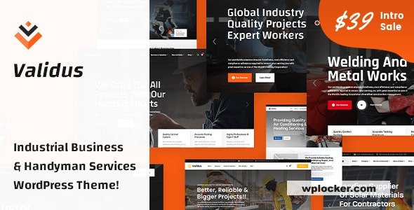 Validus v1.0 – Industrial Business & Handyman Services WordPress Theme