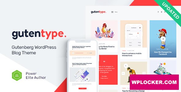 Gutentype v2.1.7 – 100% Gutenberg WordPress Theme  nulled