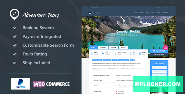 Adventure Tours v5.1.0 – WordPress Tour/Travel Theme