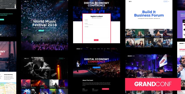 Grand Conference v5.2 – Event WordPress  nulled