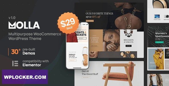 Molla v1.5.0 – Multi-Purpose WooCommerce Theme  nulled