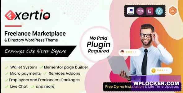 Exertio v1.2.8 – Freelance Marketplace WordPress Theme