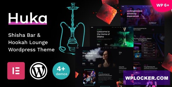 Huka v1.05 – Shisha Bar & Hookah Lounge WordPress Theme