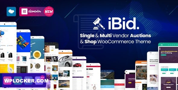 iBid v4.0.2 – Multi Vendor Auctions WooCommerce Theme  nulled