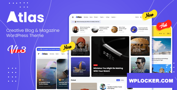 Atlas v1.5.1 – Creative Blog & News WordPress Theme