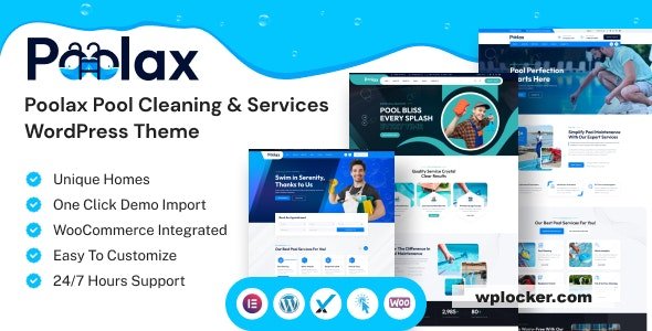 Poolax v1.0 – Pool Cleaning & Services WordPress Theme