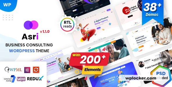 Asri v1.1.3 – Business Consulting WordPress Theme