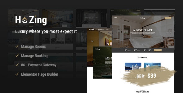 Hozing v1.2.2 – Hotel Booking WordPress Theme