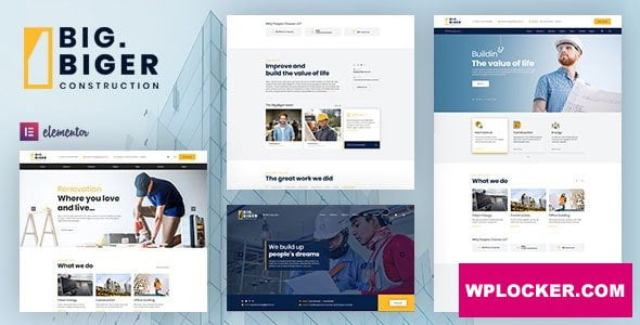 Bigger v1.0.13 – Construction WordPress Theme