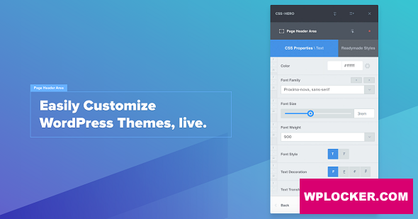 CSSHero v5.1.0 – Live Editor for WordPress  nulled