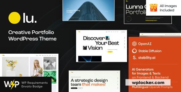 Lunna v1.8 – Creative Portfolio WordPress Theme