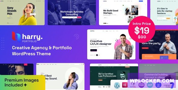 Harry v1.2.2 – Creative Agency & Portfolio WordPress Theme + RTL  nulled