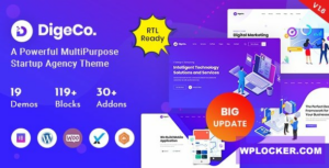 Digeco v2.1.0 – Startup Agency WordPress Theme