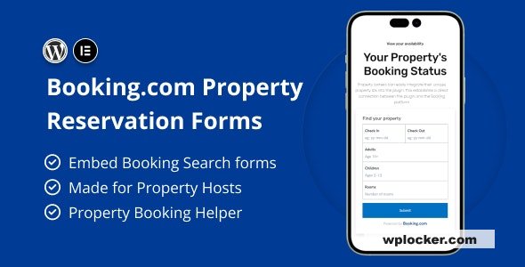 Booking.com Property Reservation Forms for Elementor v1.0