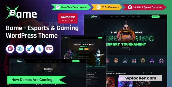 Bame v1.0 – eSports and Gaming WordPress Theme