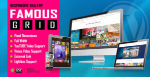 Famous v1.4 – Responsive Image And Video Grid
