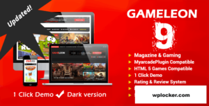 Gameleon v9.6 – WordPress Magazine & Arcade Theme