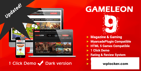 Gameleon v9.6 – WordPress Magazine & Arcade Theme