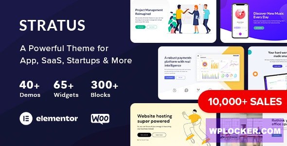 Stratus v4.2.5 – App, SaaS & Software Startup Tech Theme  nulled