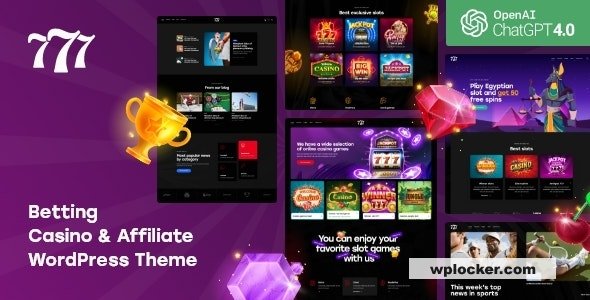 777 v1.0 – Betting, Casino & Affiliate WordPress Theme