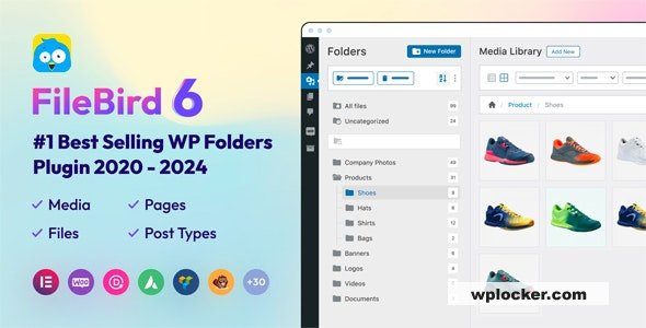 FileBird v6.1.1 – Media Library Folders  nulled