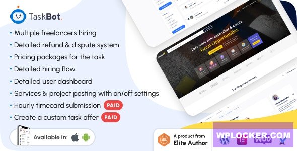 Taskbot v6.1 – A Freelancer Marketplace WordPress Plugin