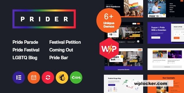Prider v1.1.1 – LGBT & Gay Rights Festival WordPress Theme + Bar