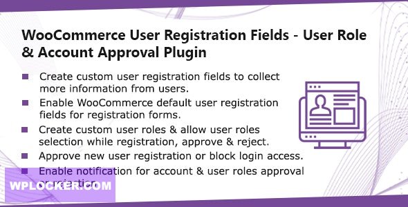 WooCommerce User Registration Plugin v1.0.9 – Custom Fields, validate login & customer roles