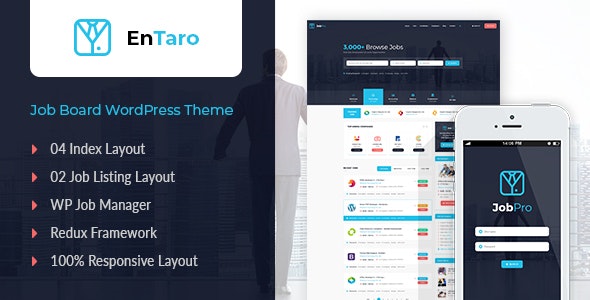 Entaro v3.35 – Job Portal WordPress Theme
