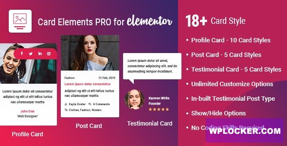 Card Elements Pro for Elementor v1.1.2