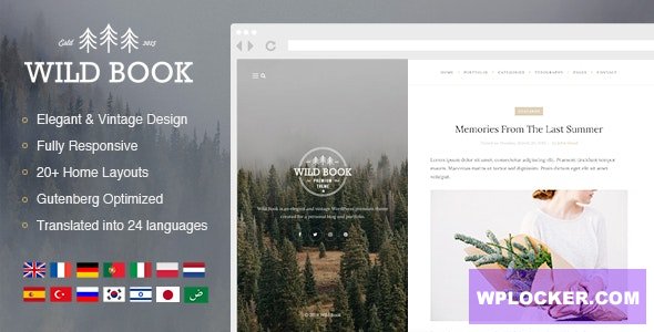 Wild Book v1.9.8 – Vintage, Elegant & Summer