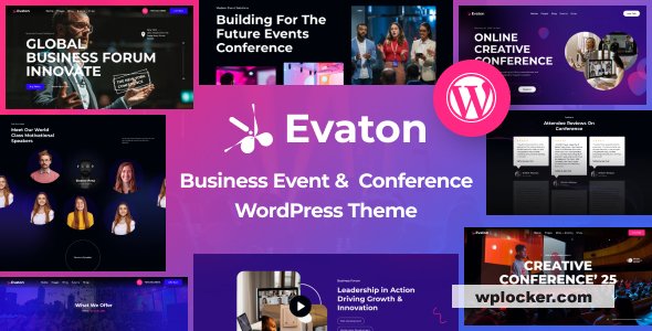 Evaton v1.0 – Event Conference & Meetup WordPress Theme