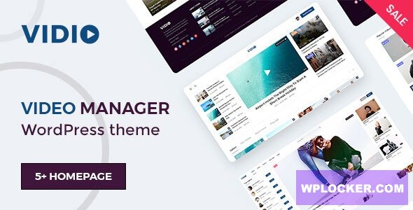 Vidio v1.4.6 – Video Manager WordPress theme