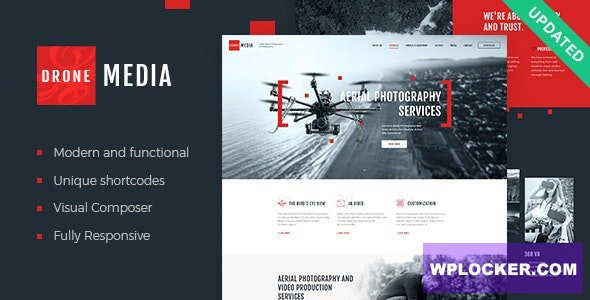 Drone Media v2.2.0 – Aerial Photography & Videography WordPress Theme + RTL