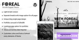 Foreal v2.9 – Director, Writer WordPress Theme
