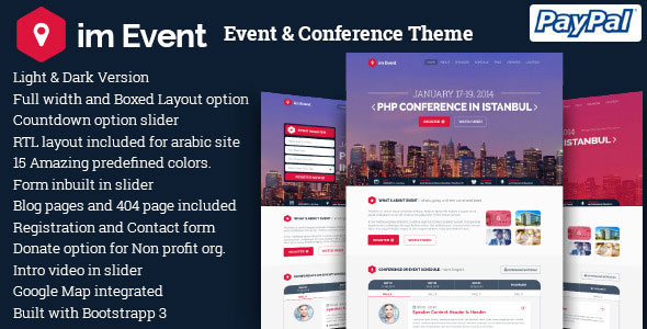 im Event v3.4.0 – Event & Conference WordPress Theme