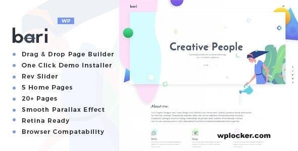 Bari v2.4 – Portfolio and SEO /Digital Agency WordPress Theme